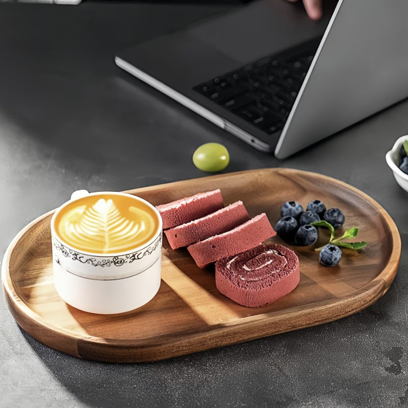 Acacia Oval Wooden Serving Tray