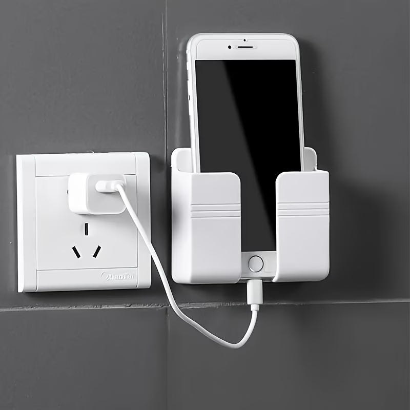 Punch-Free Storage Shelf with Phone Holder