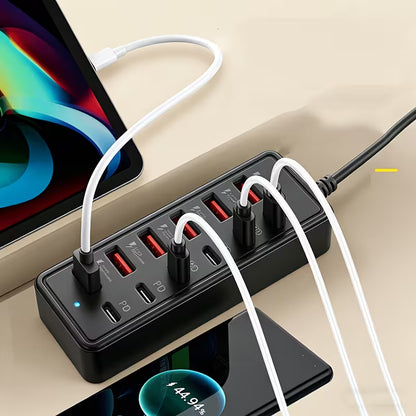 12-Port USB Fast Charging Station