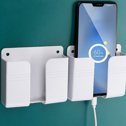 Punch-Free Storage Shelf with Phone Holder