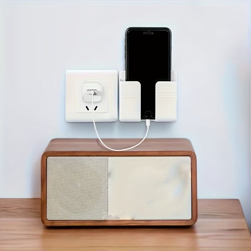 Punch-Free Storage Shelf with Phone Holder
