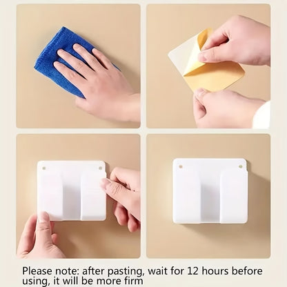 Punch-Free Storage Shelf with Phone Holder