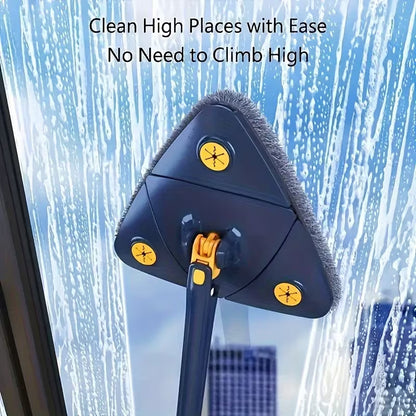 Triangle 360° Rotating Mop with 2 Replacement Pads