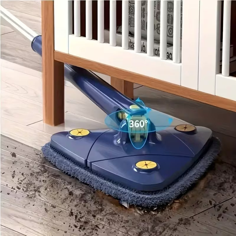 Triangle 360° Rotating Mop with 2 Replacement Pads