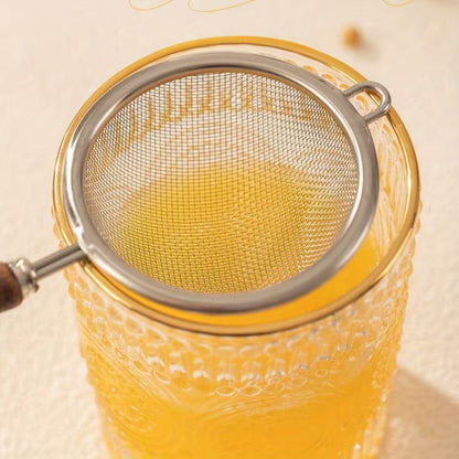 Stainless Steel Mini Colander with Wooden Handle