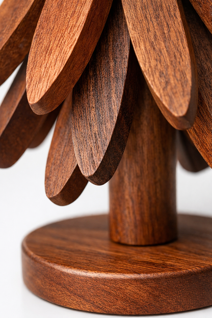 Tree-Shaped Wood Heat Pad Set