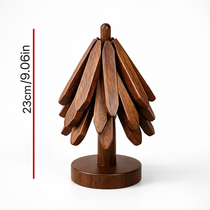 Tree-Shaped Wood Heat Pad Set