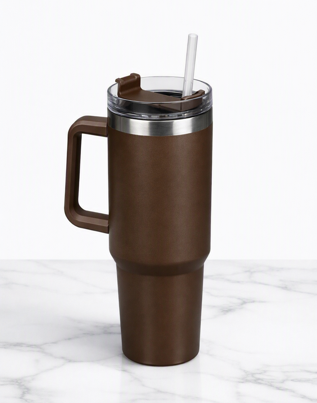 Double Wall Drinking Tumbler with Straw