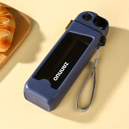 Stylish Square Water Bottle – 350ml Navy Blue