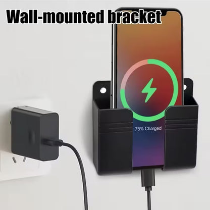 Punch-Free Storage Shelf with Phone Holder