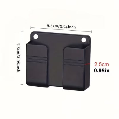 Punch-Free Storage Shelf with Phone Holder
