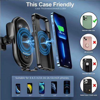 Wireless Car Charger with Auto-Clamp