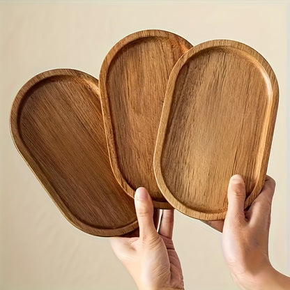 Acacia Oval Wooden Serving Tray