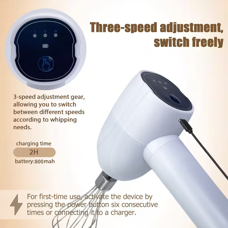 Rechargeable Electric Hand Mixer
