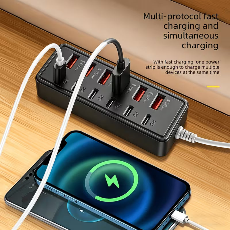 12-Port USB Fast Charging Station