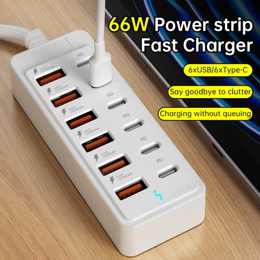 12-Port USB Fast Charging Station