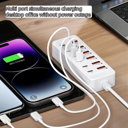 12-Port USB Fast Charging Station