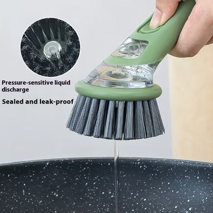 Ergonomic Dishwashing Brush with Soap Dispenser