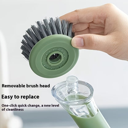 Ergonomic Dishwashing Brush with Soap Dispenser