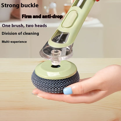 Ergonomic Dishwashing Brush with Soap Dispenser